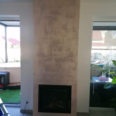 Dekorativní stěrka Krb